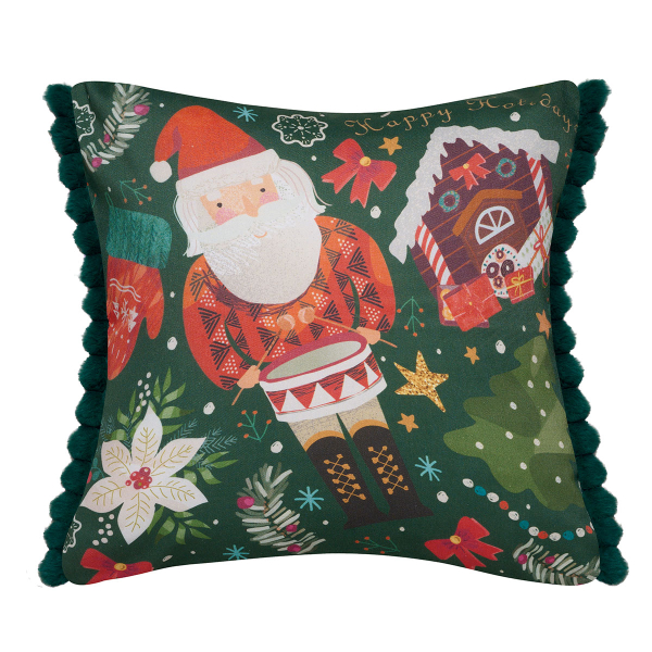 Χριστουγεννιάτικες Μαξιλαροθήκες 2 Όψεων (2τμχ) Kentia Loft Snow 2512