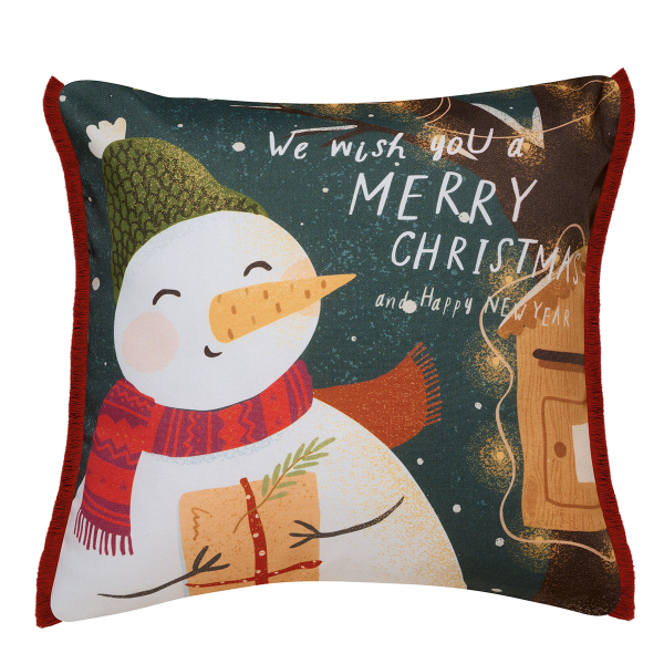 Χριστουγεννιάτικες Μαξιλαροθήκες 2 Όψεων (2τμχ) Kentia Loft Snow 2514