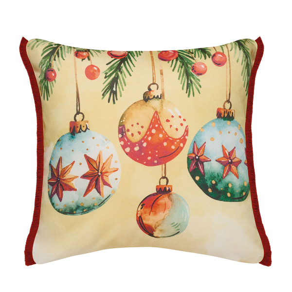 Χριστουγεννιάτικες Μαξιλαροθήκες 2 Όψεων (2τμχ) Kentia Loft Snow 2514