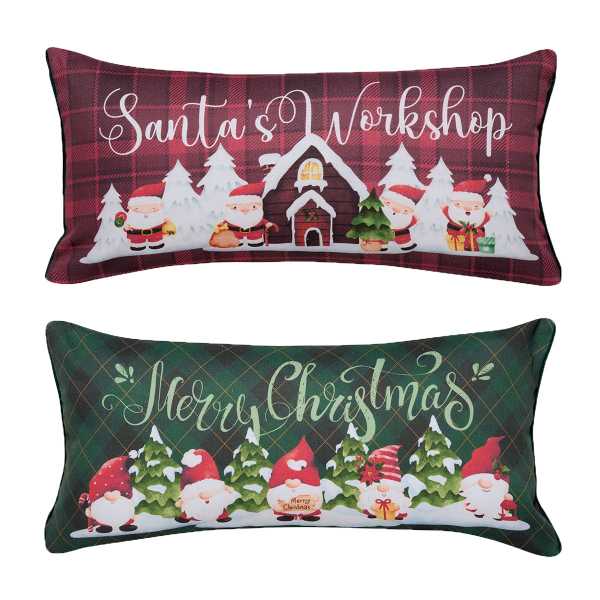 Χριστουγεννιάτικο Μαξιλάρι 2 Όψεων (30x60) Kentia Loft Snow 259