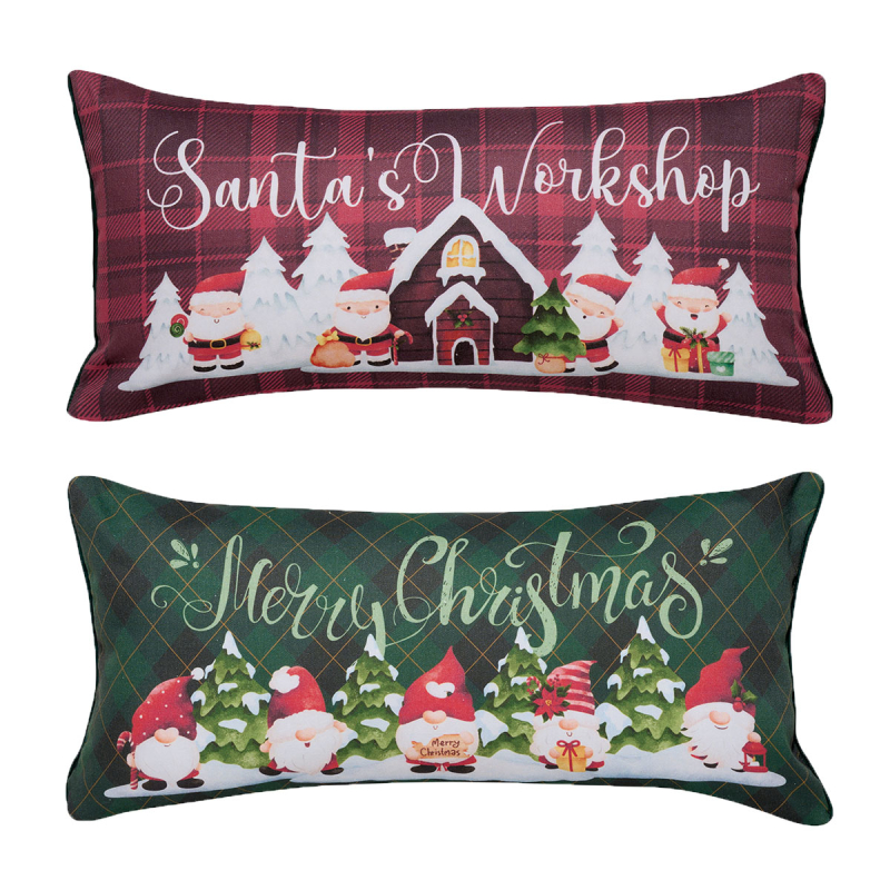 Χριστουγεννιάτικο Μαξιλάρι 2 Όψεων (30x60) Kentia Loft Snow 259