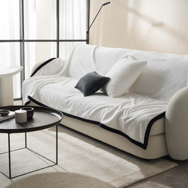 Ριχτάρι Καναπέ Διθέσιου (180x250) Gofis Home Polar White 109/16