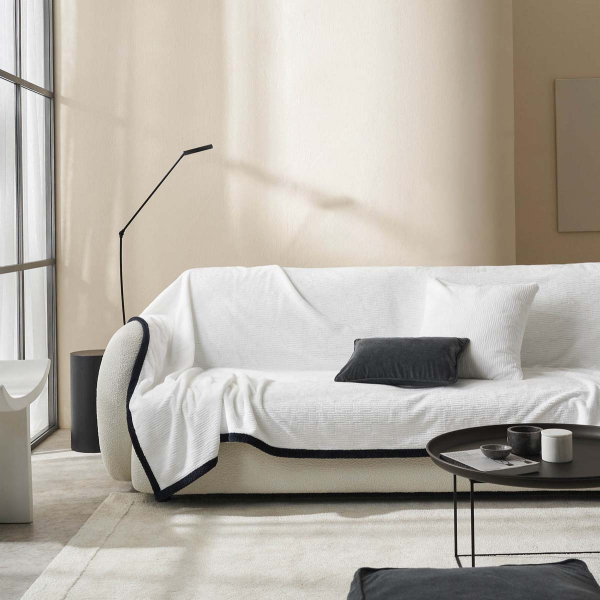 Ριχτάρι Καναπέ Διθέσιου (180x250) Gofis Home Polar White 109/16