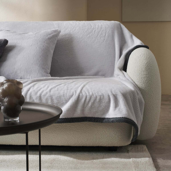 Ριχτάρι Καναπέ Τριθέσιου (180x300) Gofis Home Polar Fog Grey 109/01