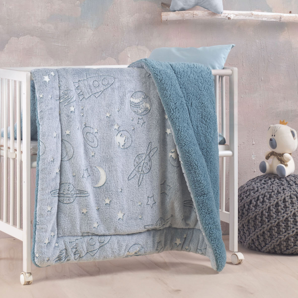 Φωσφοριζέ Κουβερτοπάπλωμα Κούνιας (110x140) Rythmos Oddity