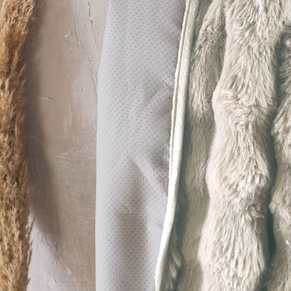 Ριχτάρι Καναπέ Διθέσιου Γούνινο (180x240) Rythmos Rabbit Beige