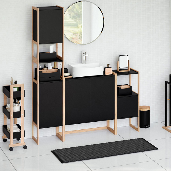 Σταντ Για Χαρτί Υγείας (33x20x80) F-V Natureo Black 174895B