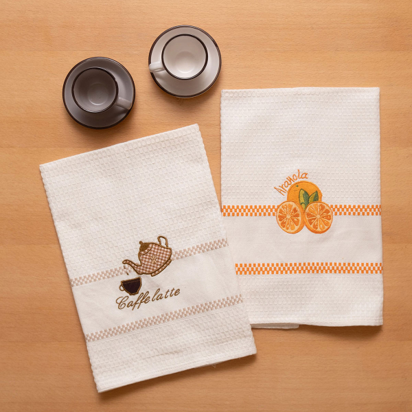 Ποτηρόπανα Πικέ (Σετ 2τμχ) Viopros Σχ 501