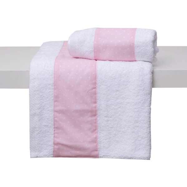 Παιδικές Πετσέτες (Σετ 2τμχ) Viopros Ρόμπιν Ροζ 480gsm