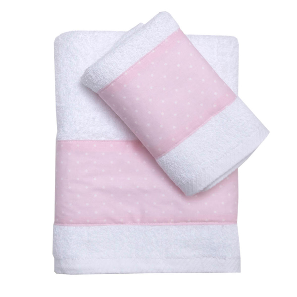 Παιδικές Πετσέτες (Σετ 2τμχ) Viopros Ρόμπιν Ροζ 480gsm