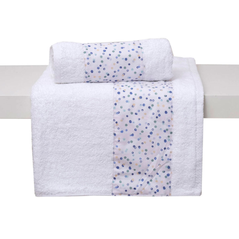 Πετσέτες Μπάνιου (Σετ 2τμχ) Viopros Νίνα Σιέλ 480gsm