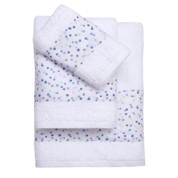 Πετσέτες Μπάνιου (Σετ 3τμχ) Viopros Νίνα Σιέλ 480gsm