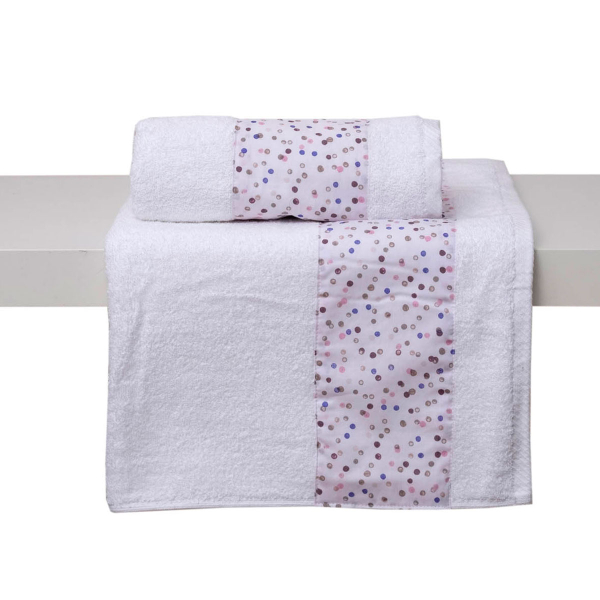 Πετσέτες Μπάνιου (Σετ 2τμχ) Viopros Νίνα Μπεζ 480gsm