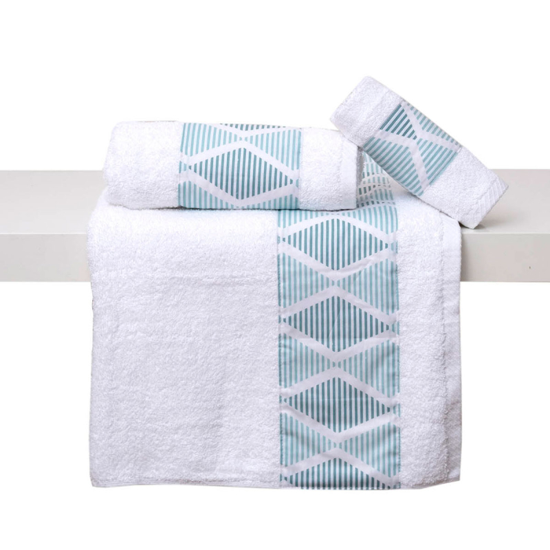 Πετσέτες Μπάνιου (Σετ 3τμχ) Viopros Λάρα 480gsm