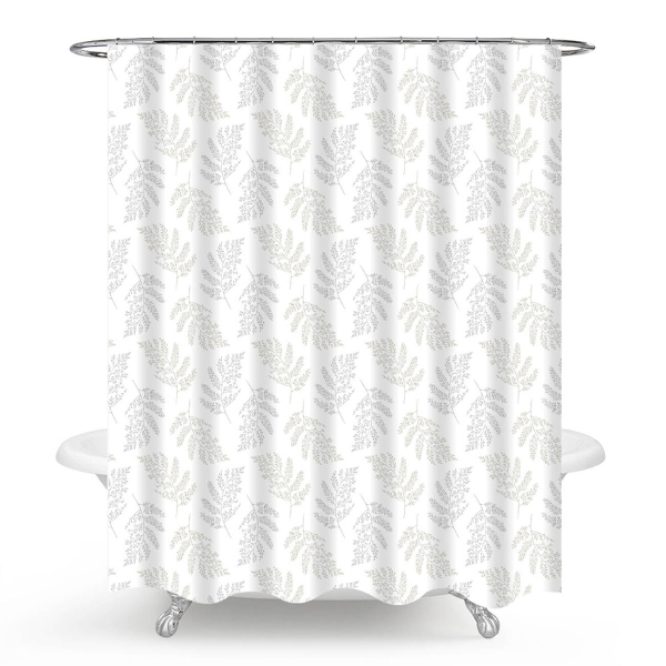 Κουρτίνα Μπάνιου (180x180) Με Κρίκους Viopros Έλενα