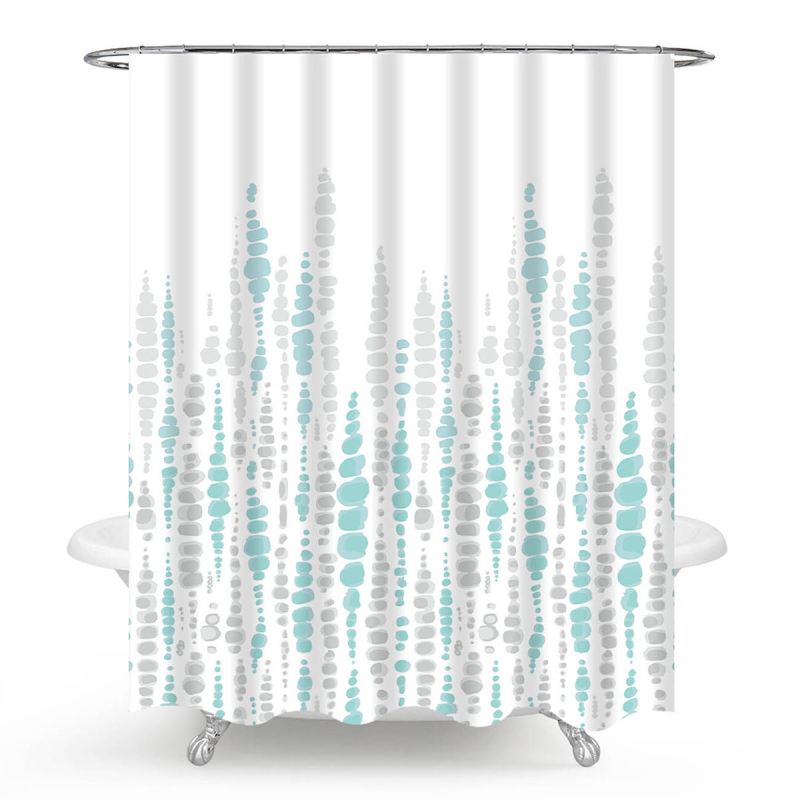 Κουρτίνα Μπάνιου (240x180) Με Κρίκους Viopros Ντέρεκ