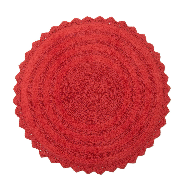 Πατάκι Μπάνιου (Φ70) Viopros Λέσλι Κόκκινο