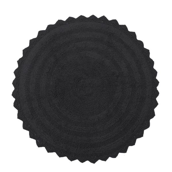 Πατάκι Μπάνιου (Φ70) Viopros Λέσλι Μαύρο