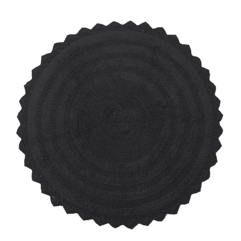 Πατάκι Μπάνιου (Φ70) Viopros Λέσλι Μαύρο