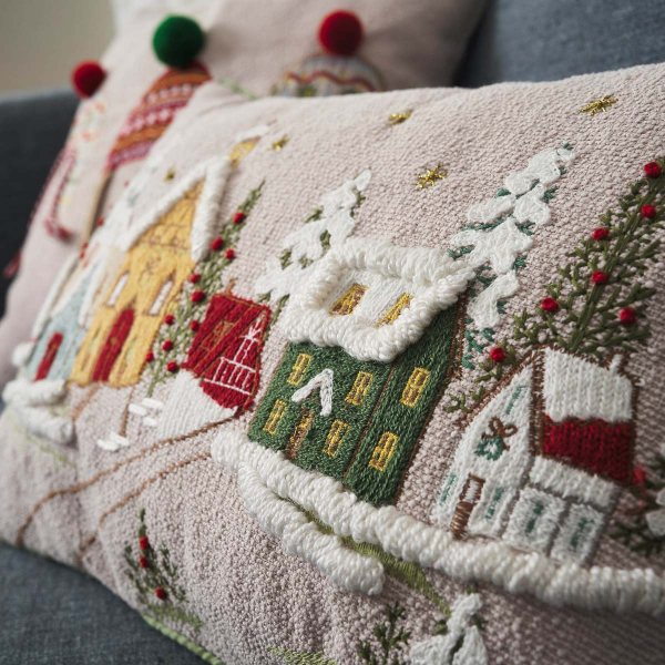 Χριστουγεννιάτικη Μαξιλαροθήκη (30x45) Gofis Home Xmas 296