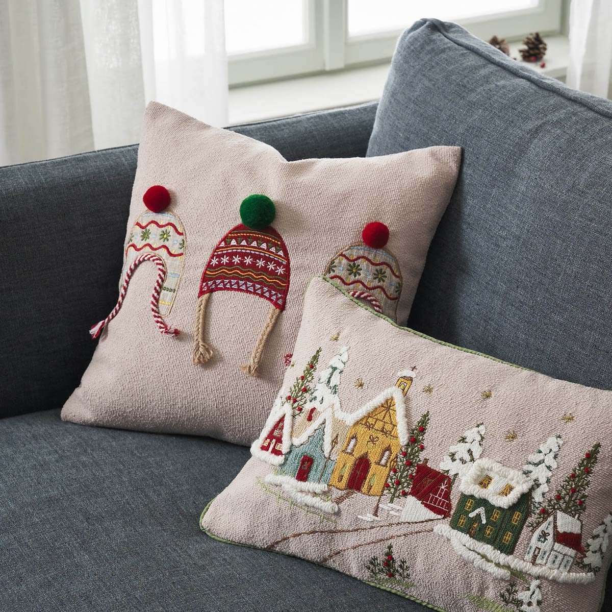 Χριστουγεννιάτικη Μαξιλαροθήκη (30X45) Gofis Home Xmas 296 Χριστουγεννιάτικα Μαξιλάρια Spitishop
