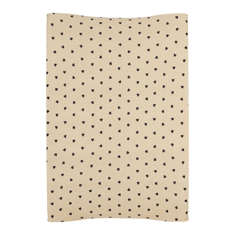 Κάλυμμα Αλλαξιέρας Meyco Sweet Heart Soft Sand/Black