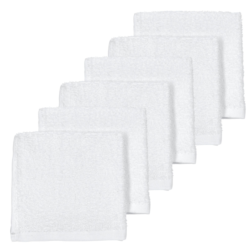 Λαβέτες Ώμου (Σετ 6τμχ) Meyco White