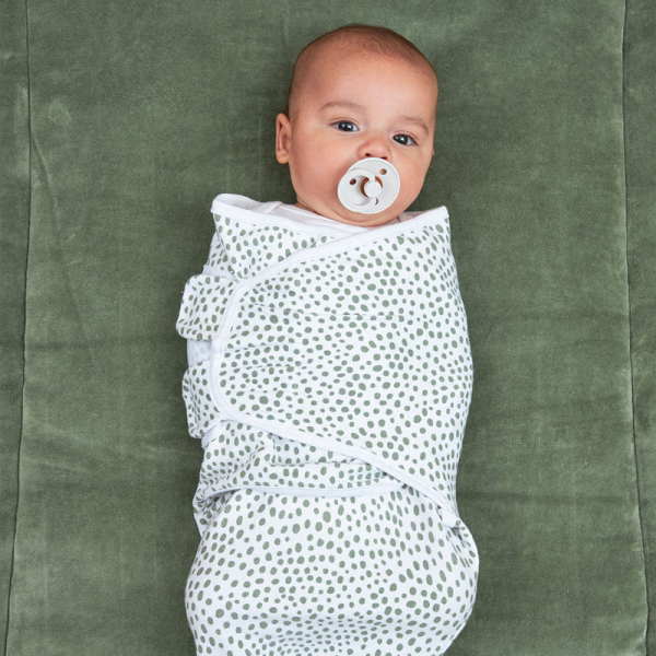 Καλοκαιρινοί Υπνόσακοι - Πάνες Φασκιώματος (0-3 μηνών) 2τμχ Meyco Swaddle Cheetah/Forest Green