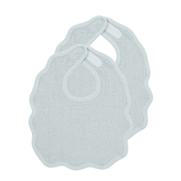 Σαλιάρες Πετσετέ (Σετ 2τμχ) Meyco Wavy Blue Grey