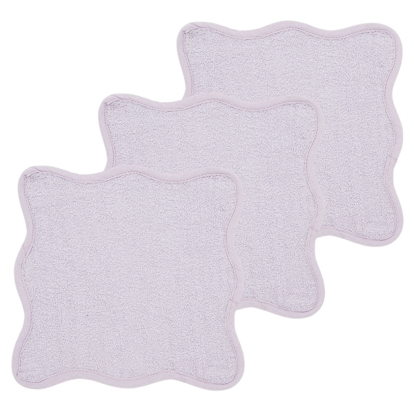 Λαβέτες Ώμου (Σετ 3τμχ) Meyco Wavy Soft Lavender