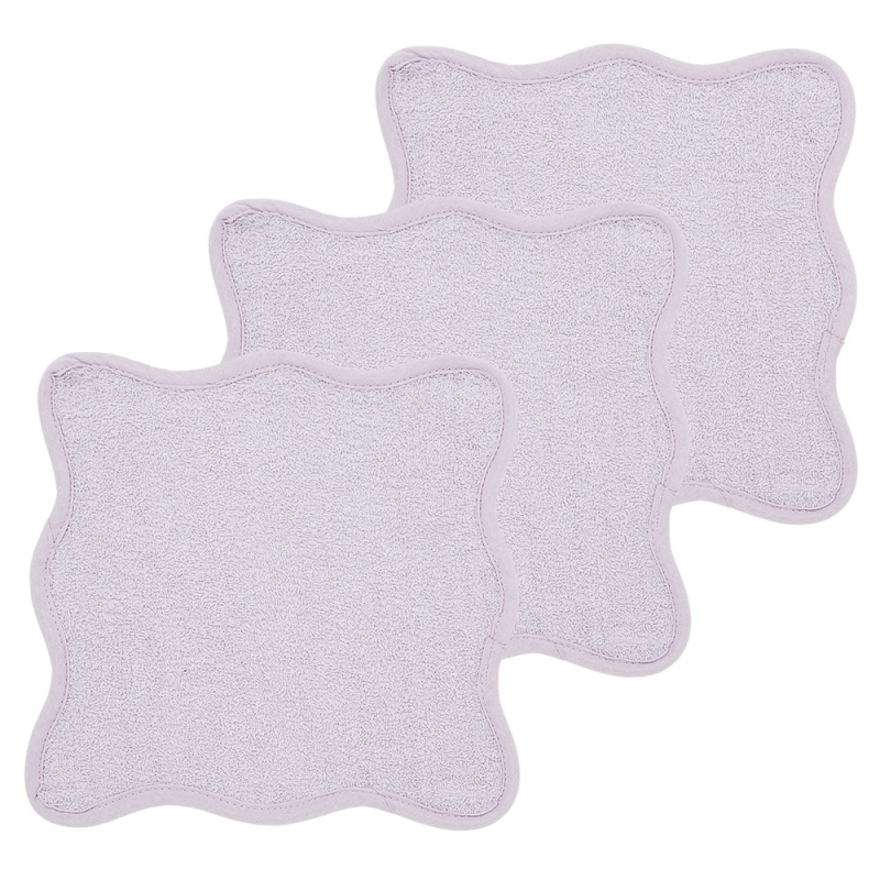 Λαβέτες Ώμου (Σετ 3τμχ) Meyco Wavy Soft Lavender