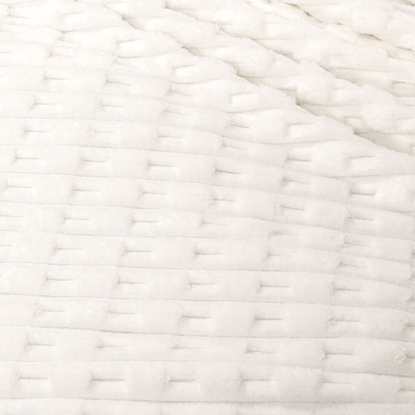 Κουβέρτα Fleece Υπέρδιπλη (220x240) Nima Savara Ivory