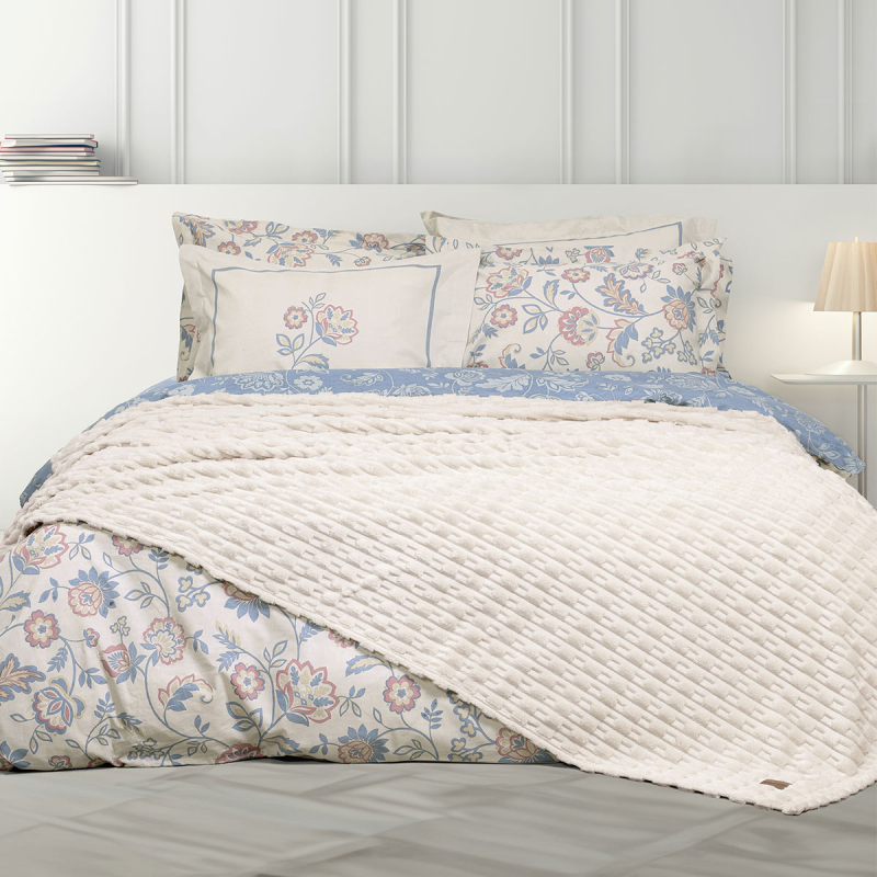Διακοσμητικό Ριχτάρι Fleece/Κουβέρτα Καναπέ (130x170) Nima Savara L.Beige