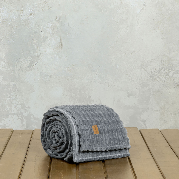 Κουβέρτα Fleece Υπέρδιπλη (220x240) Nima Savara D.Grey