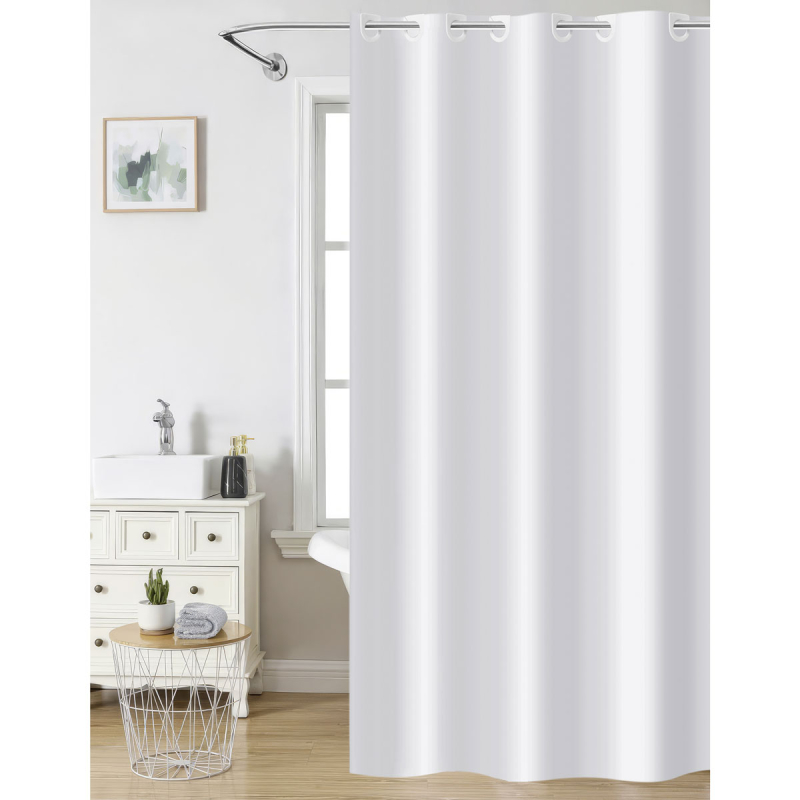 Κουρτίνα Μπάνιου (180x200) Με Τρουκς Nima White