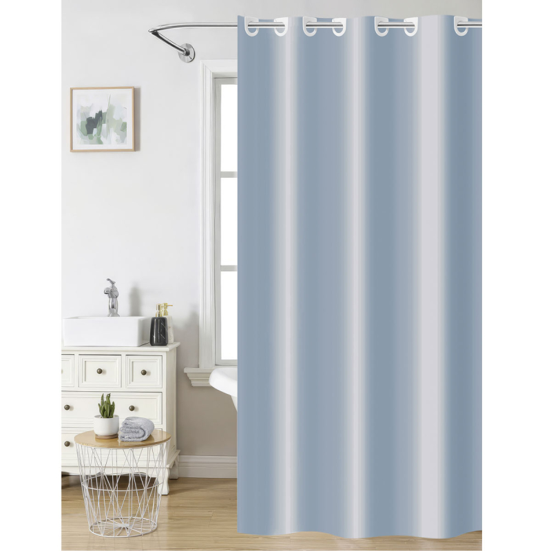 Κουρτίνα Μπάνιου (180x200) Με Τρουκς Nima Aqua Blue