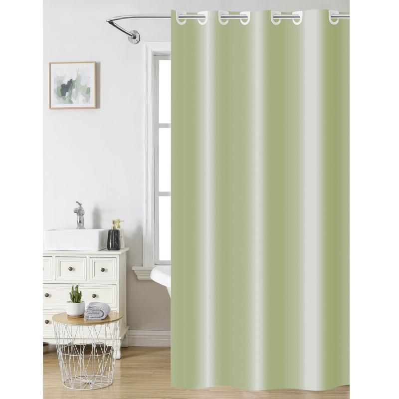 Κουρτίνα Μπάνιου (180x200) Με Τρουκς Nima L.Khaki