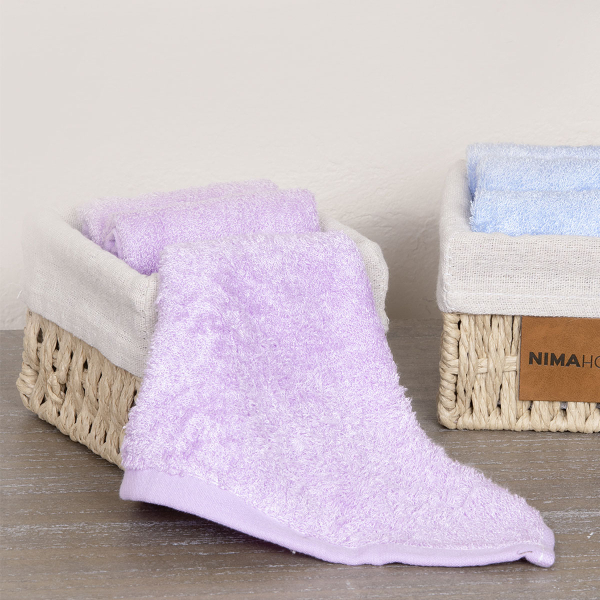 Πετσέτες Δώρου (Σετ 3τμχ) Nima Bamboo Bloom Lilac