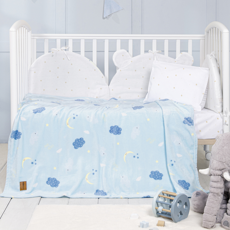 Κουβέρτα Βελουτέ Κούνιας (110x140) Nima Baby Dumbo