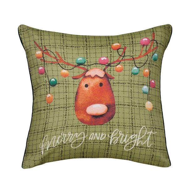 Χριστουγεννιάτικες Μαξιλαροθήκες 2 Όψεων (2τμχ) Kentia Loft Snow 2511