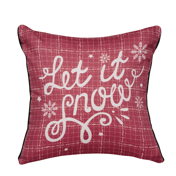 Χριστουγεννιάτικες Μαξιλαροθήκες 2 Όψεων (2τμχ) Kentia Loft Snow 2511