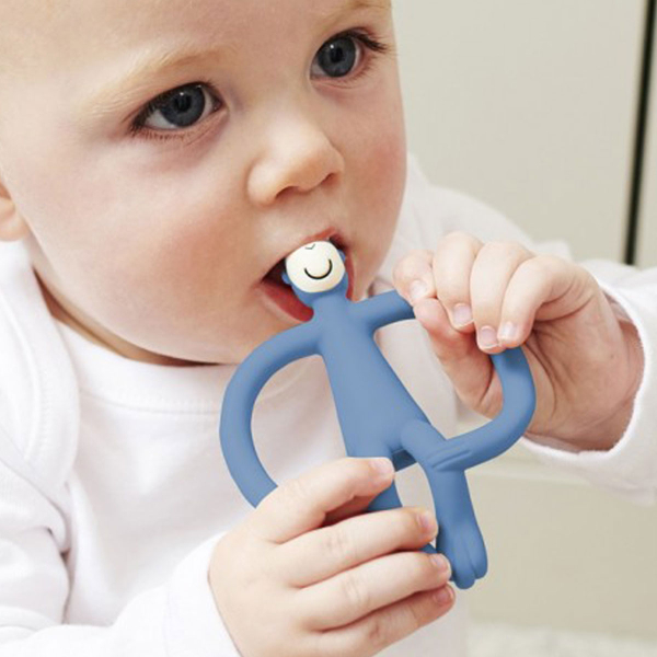 Μασητικό Matchstick Monkey Teething Toy Airforce Blue