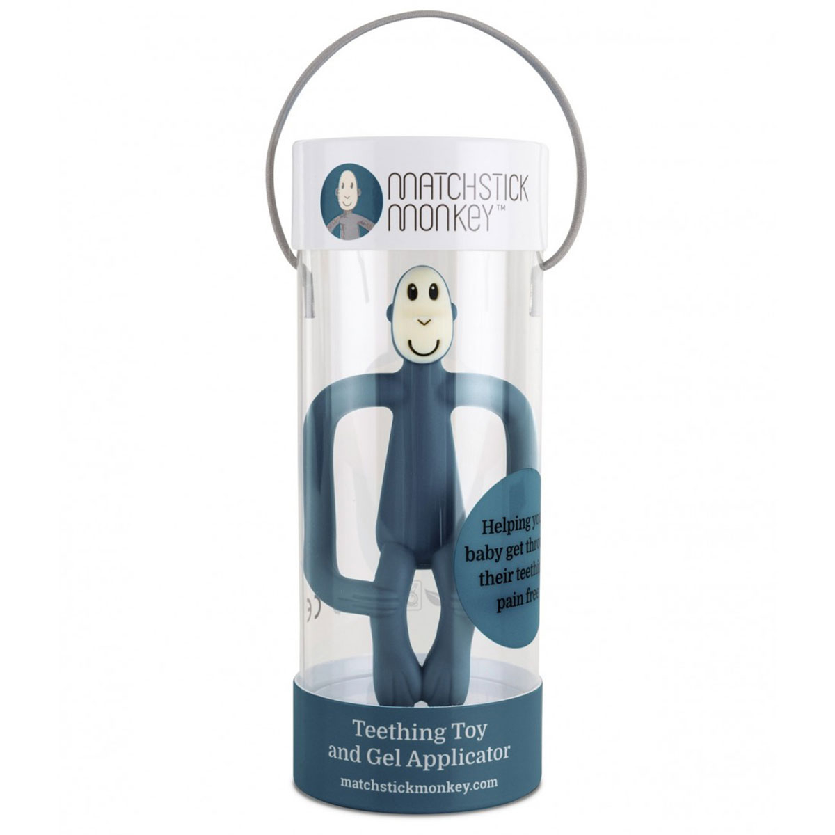 Μασητικό Matchstick Monkey Teething Toy Airforce Blue Home Βρεφικά Μασητικά για Μωρά - Οδοντοφυία Spitishop