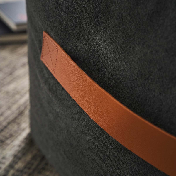 Πουφ (50x50x40) Gofis Home Nadinia Perl Grey 137/01