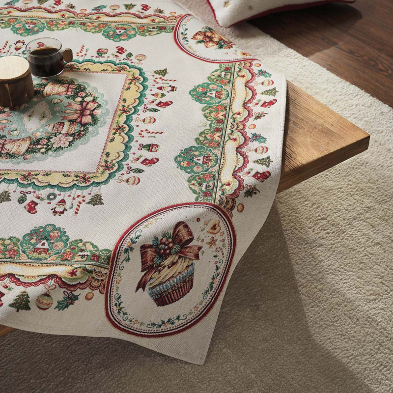 Χριστουγεννιάτικο Καρέ (90x90) Gofis Home Xmas 212