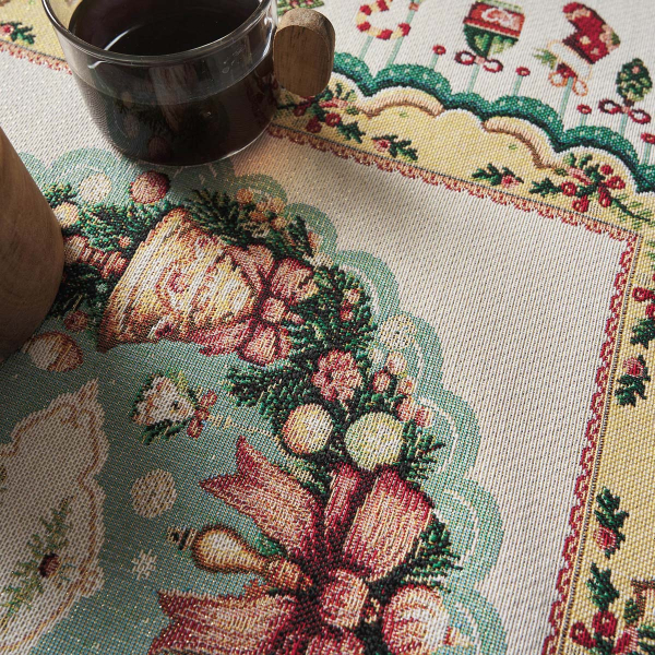 Χριστουγεννιάτικο Καρέ (90x90) Gofis Home Xmas 212