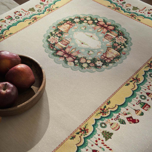 Χριστουγεννιάτικο Τραπεζομάντηλο (135x220) Gofis Home Xmas 212