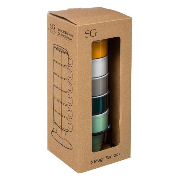 Κούπες 260ml Με Στάντ (Σετ 6τμχ) S-D Colorama 211719726A