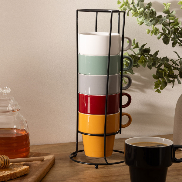 Κούπες 260ml Με Στάντ (Σετ 6τμχ) S-D Colorama 211719726A