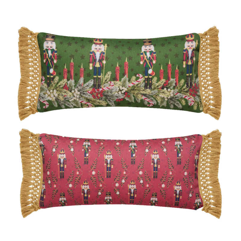 Χριστουγεννιάτικο Μαξιλάρι 2 Όψεων (30x60) Kentia Loft Snow 255